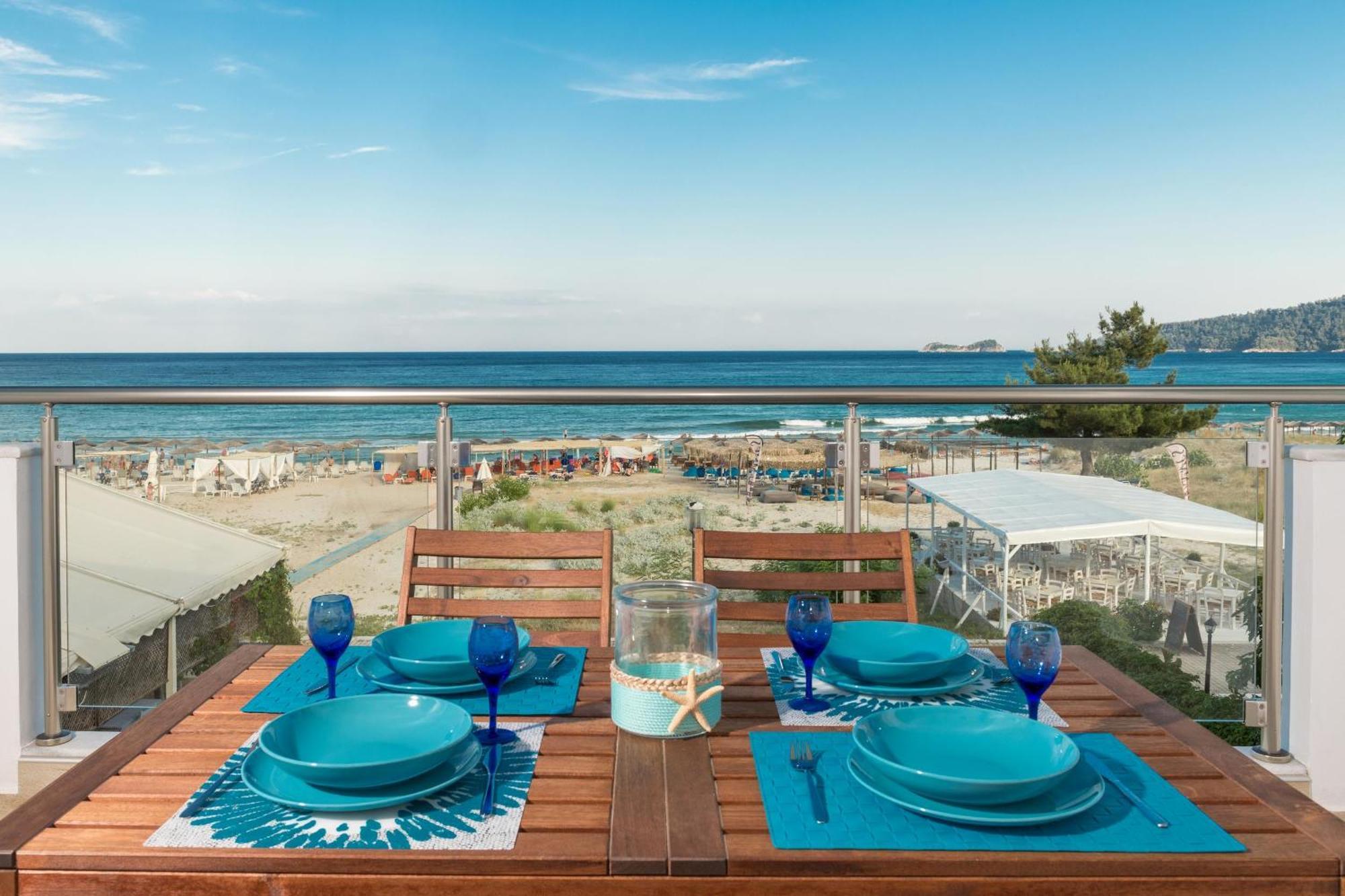 Artemis Beach Apartments Chrysi Ammoudia Buitenkant foto